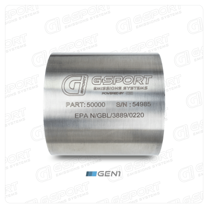 G-Sport GESI Gen1 EPA Compliant Catalytic Converter Core - 4.000" Body x 4.000" Long - 300 CPSI (50000) - Ace Race Parts