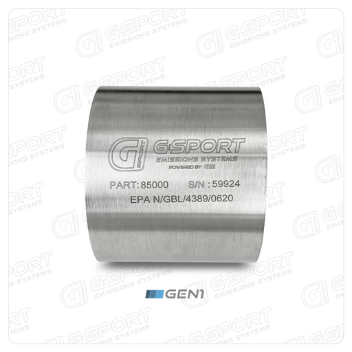 G-Sport GESI Gen1 EPA Compliant Catalytic Converter Core - 4.500" Body x 4.000" Long - 300 CPSI (85000) - Ace Race Parts