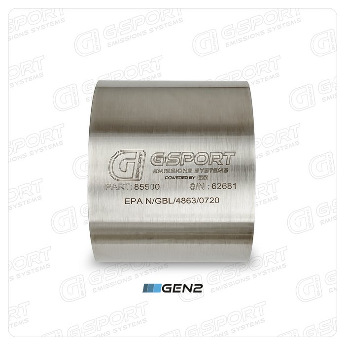 G-Sport GESI Gen2 EPA Compliant Catalytic Converter Core - 5.000" Body x 4.000" Long - 400 CPSI (85500) - Ace Race Parts