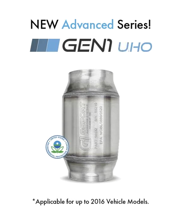G-Sport Gen1 UHO EPA compliant catalytic converter, 4.000" | Ace Race Parts