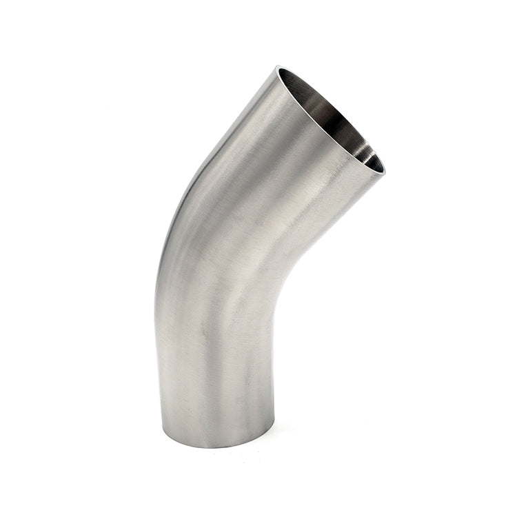 2-Pack 1.625" (1 5/8") 45 Degree Mandrel Bend Exhaust Tubing - 16ga 304 Stainless Steel