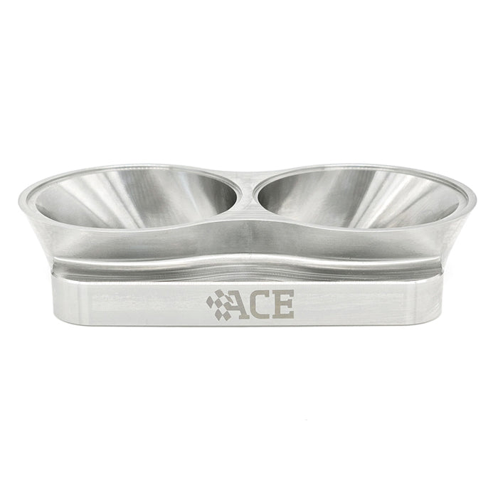 Transition Turbo Flange - Divided T4 to Dual 2.500" ID - 304 Stainless | Ace Race Parts