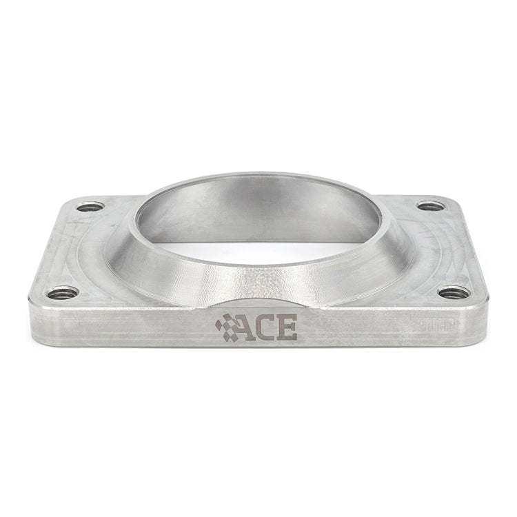Transition Turbo Flange - Undivided T6 to Single 3.000" OD Tube - 304 Stainless - Ace Race Parts