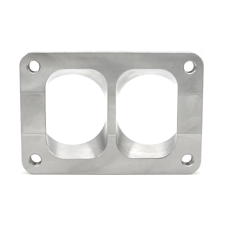 Transition Turbo Flange - Divided T6 to Dual 2.500 OD Tube - 304 Stai
