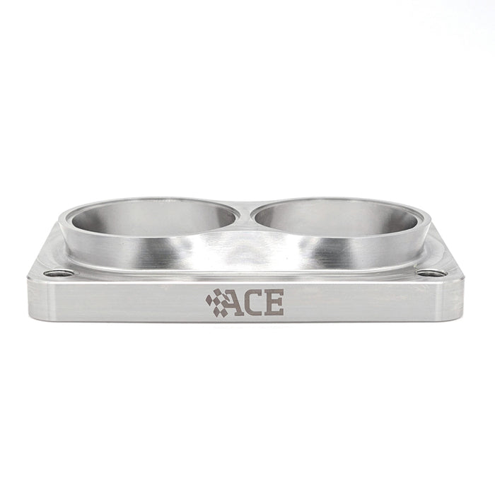 Transition Turbo Flange - Divided T6 to Dual 2.250" ID - 304 Stainless | Ace Race Parts