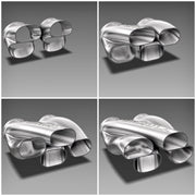 Z-Pipe - Corvette C8 Z06/ZR1 Specific - 3.000" ID Inlet/Outlet - 316L Stainless - Ace Race Parts