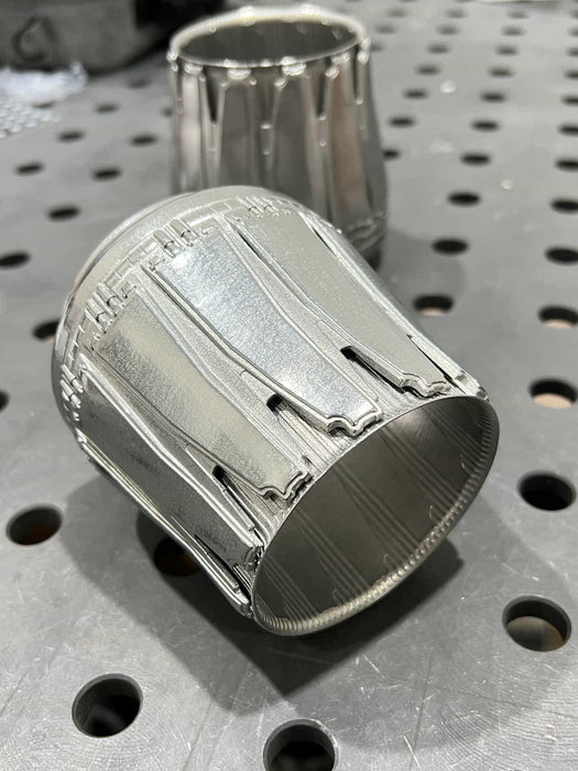 Formula Z Fighter Jet Exhaust Tips - For 3.000" OD Exhaust - 316L Stainless - Set of Two