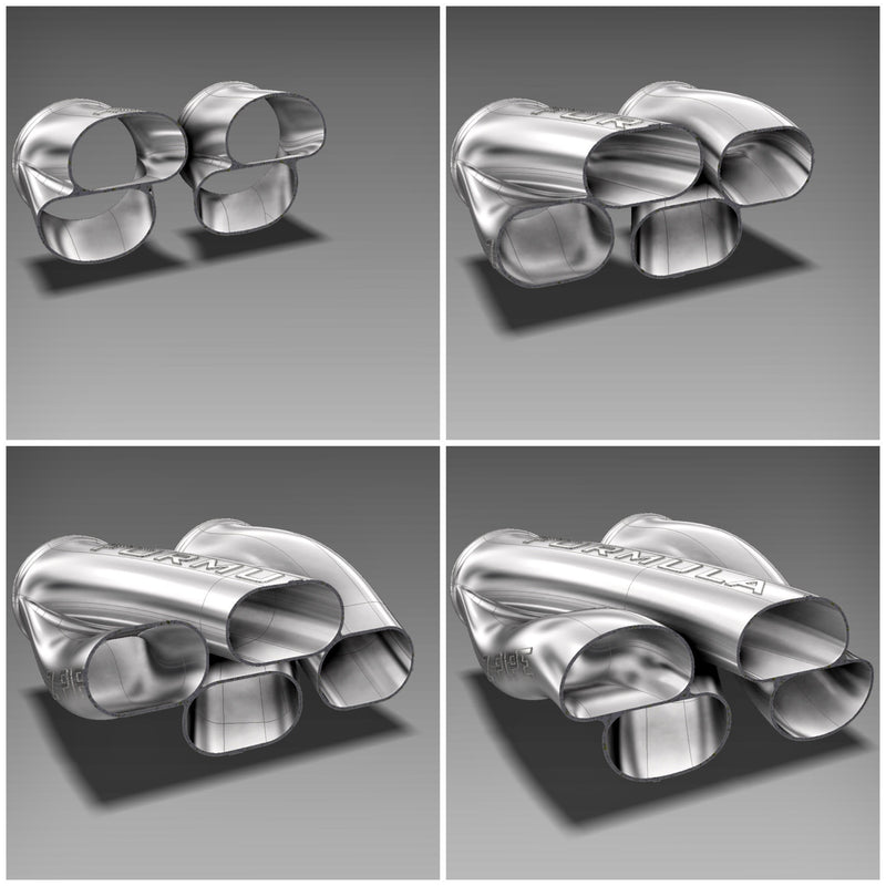 Z-Pipe - Porsche 991.2 Carrera Specific Center Exit - 2.500" ID Inlet/Outlet - 316L Stainless