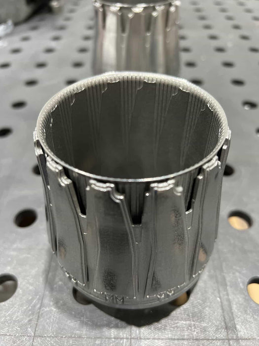 Formula Z Fighter Jet Exhaust Tips - For 3.500" OD Exhaust - 316L Stainless - Set of Two