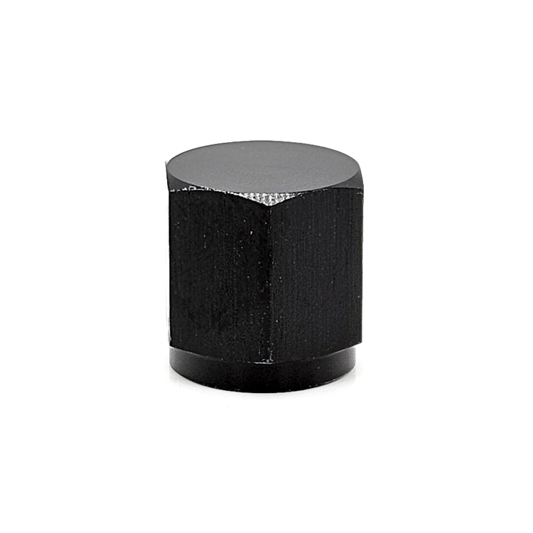 -16AN AN Flare Cap, 6061 Aluminum, Black Hard Anodized | Ace Race Parts