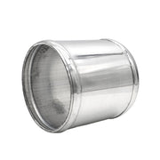 3.500" OD Aluminum Joiner with Bead Rolled Ends - Polished OD - 6061 Aluminum - Ace Race Parts