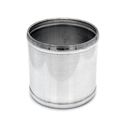 3.500" OD Aluminum Joiner with Bead Rolled Ends - Polished OD - 6061 Aluminum - Ace Race Parts