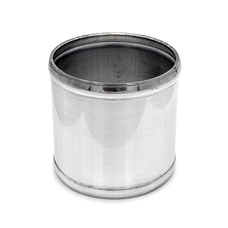 3.500" OD Aluminum Joiner with Bead Rolled Ends - Polished OD - 6061 Aluminum - Ace Race Parts