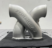 Z-Pipe - Center Exit Style - 2.500" ID Inlet/Outlet - 316L Stainless - Ace Race Parts