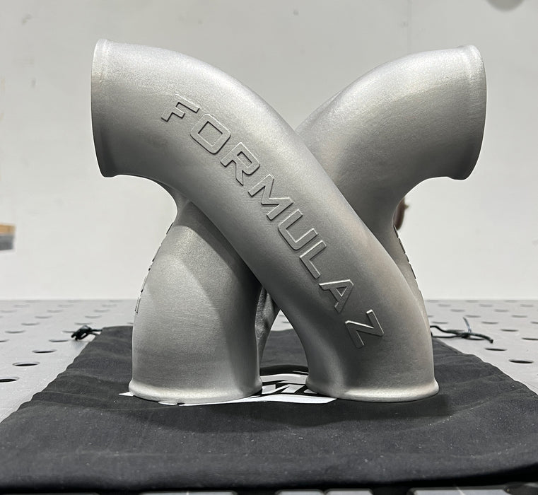 Z-Pipe - Center Exit Style - 3.000" ID Inlet/Outlet - 316L Stainless