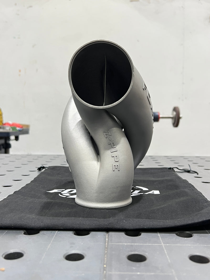 Z-Pipe - Center Exit Style - 2.500" ID Inlet/Outlet - 316L Stainless - Ace Race Parts