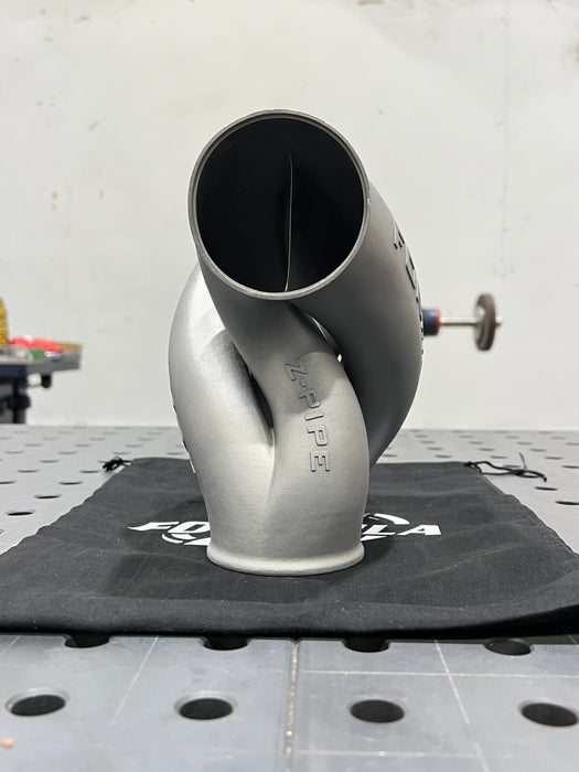 Z-Pipe - Center Exit Style - 3.000" ID Inlet/Outlet - 316L Stainless