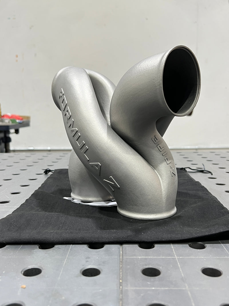 Z-Pipe - Center Exit Style - 2.500" ID Inlet/Outlet - 316L Stainless - Ace Race Parts