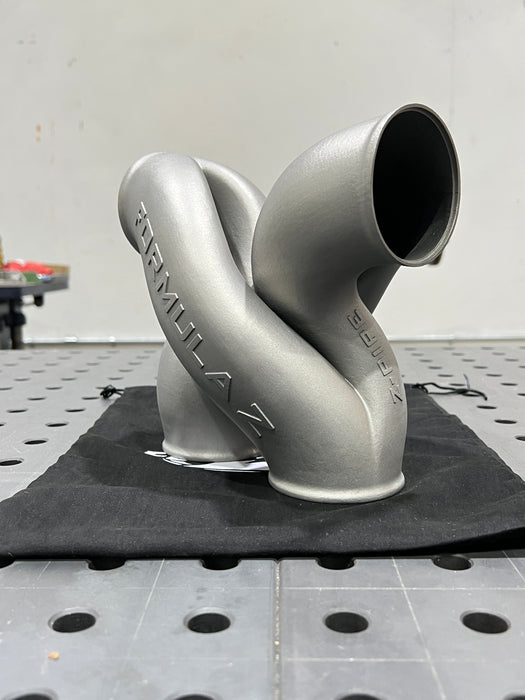 Z-Pipe - Center Exit Style - 3.000" ID Inlet/Outlet - 316L Stainless