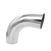 4.000" OD 16ga 90° Mandrel Bend - Polished OD - 6061 Aluminum - (6.000" CLR / 2.000" Legs)