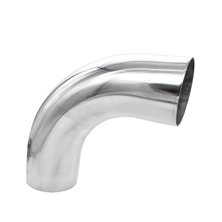 4.000" OD 16ga 90° Mandrel Bend - Polished OD - 6061 Aluminum - (6.000" CLR / 2.000" Legs)