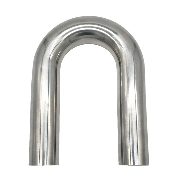 1.500" OD 16ga 180° Mandrel Bend - Polished OD - 6061 Aluminum - (2.250" CLR / 7.000" Legs) - Ace Race Parts