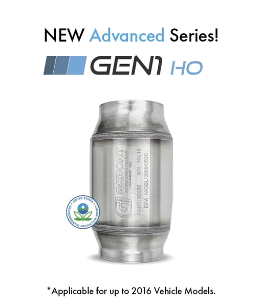 G-Sport Gen1 HO EPA compliant catalytic converter, 3.000" | Ace Race Parts