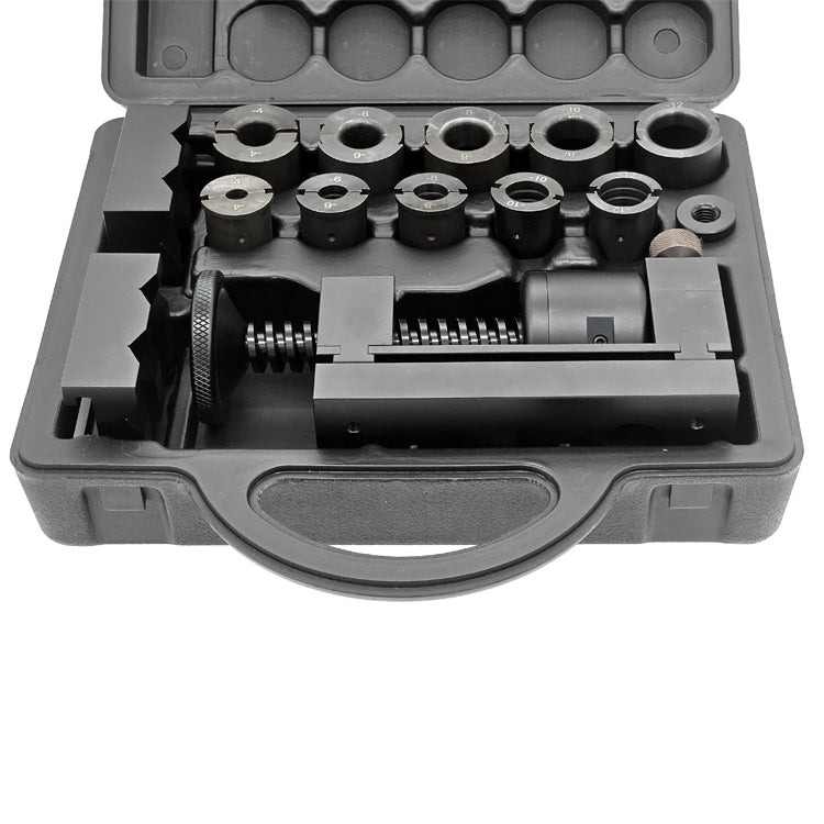 Hose End Installation Kit, -4AN to -12AN, with Aluminum Vise Jaws | Ace Race Parts