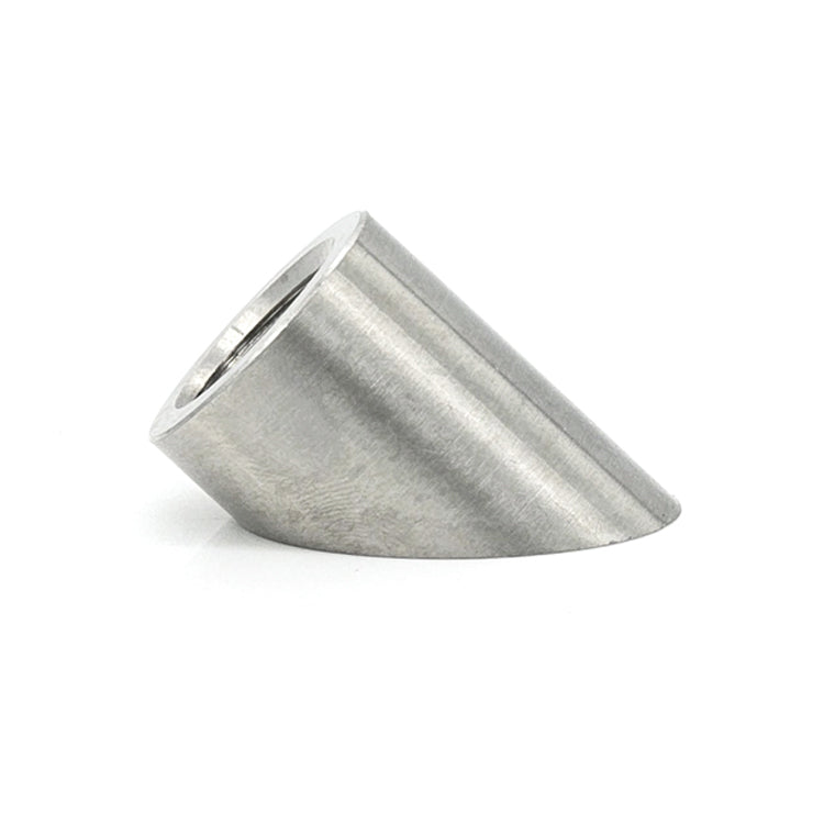 M18 x 1.5 O2 Sensor Bung 45° Angle Cut - 304 Stainless - Ace Race Parts