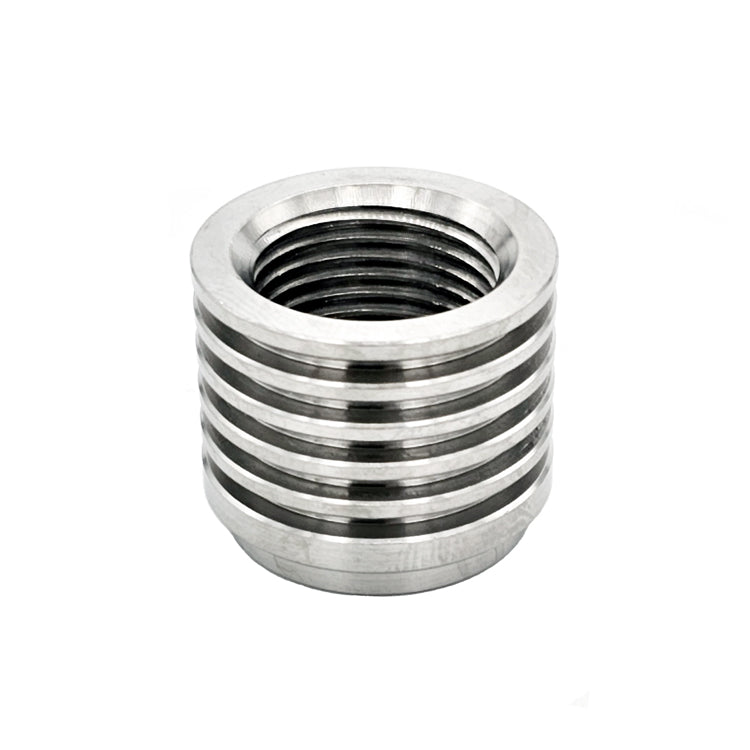O2 Sensor Bung - Stainless Steel, Heat Sink, M18 X 1.5 - 6AL4V