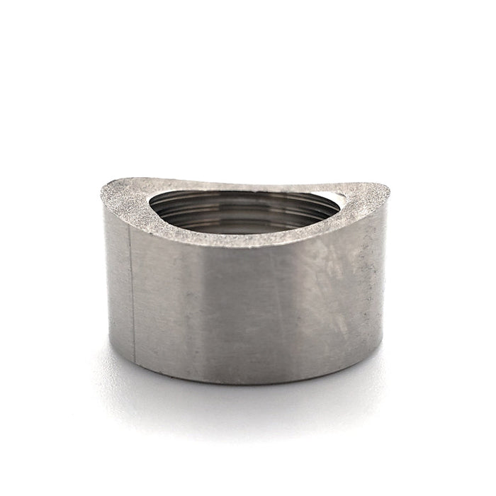 M18 x 1.5 O2 Sensor Bung - Saddled for 1.500"-2.500" OD Tube - 304 Stainless - Ace Race Parts