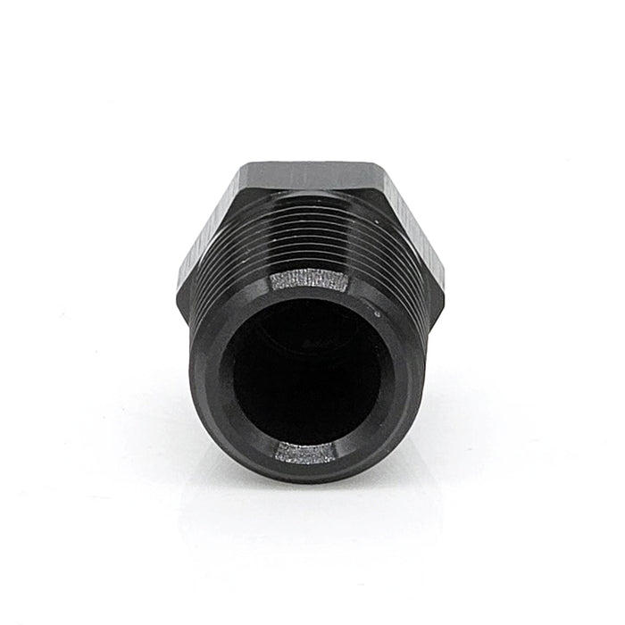 1/8" Male NPT Hex Plug, 6061 Aluminum, Black Hard Anodized | ACE RACE PARTS