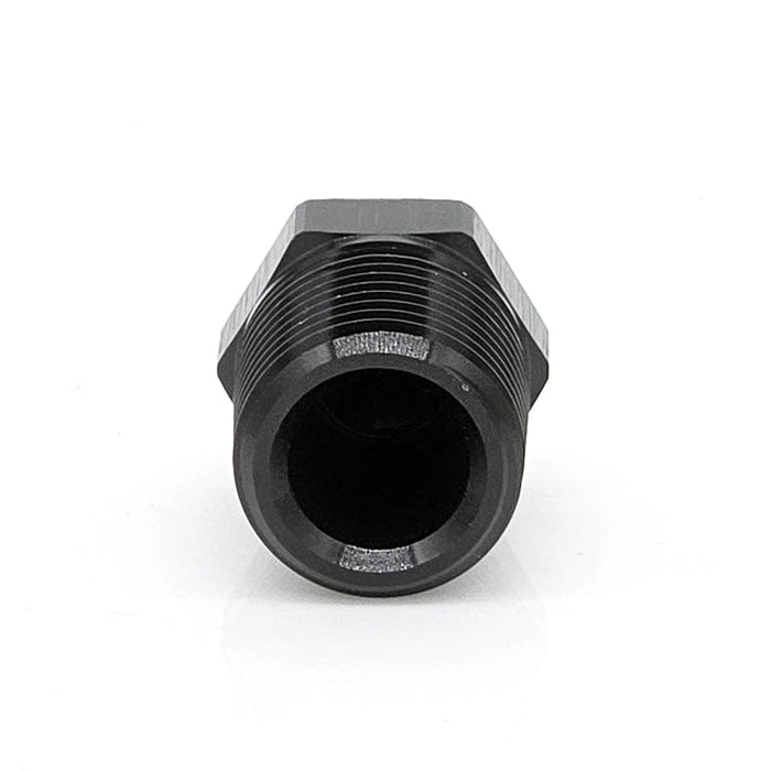 1/4" Male NPT Hex Plug, 6061 Aluminum, Black Hard Anodized | ACE RACE PARTS