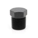 1/8" Male NPT Hex Plug, 6061 Aluminum, Black Hard Anodized | ACE RACE PARTS
