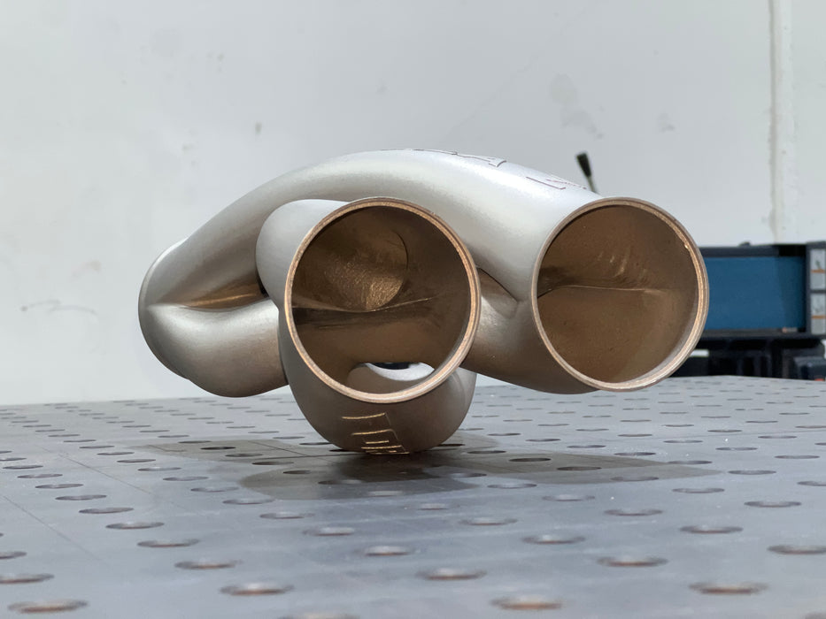 Z-Pipe - Opposing Style - 3.000" ID Inlet/Outlet - 316L Stainless