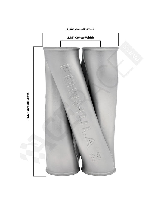 Z-Pipe - Ultra-Narrow Straight Classic Style - 2.500" ID Inlet/Outlet - 316L Stainless