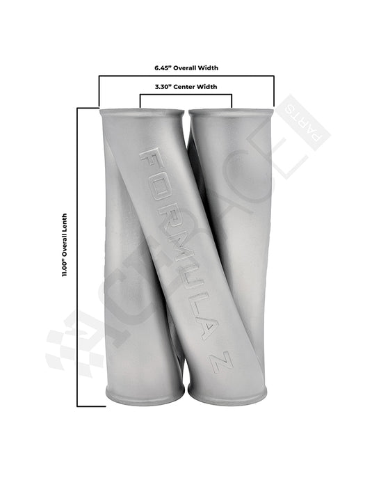 Z-Pipe - Ultra-Narrow Straight Classic Style - 3.000" ID Inlet/Outlet - 316L Stainless