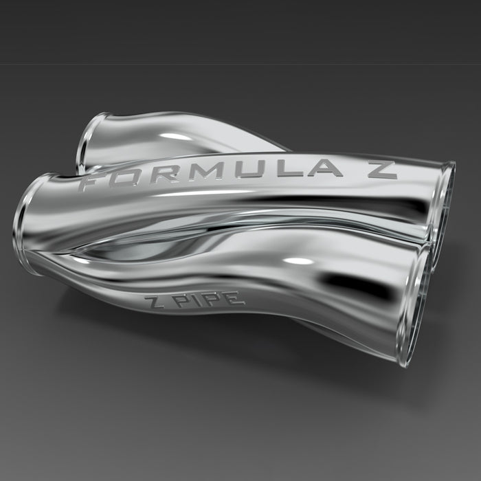 Z-Pipe - Ultra-Narrow Straight Classic Style - 2.500" ID Inlet/Outlet - 316L Stainless