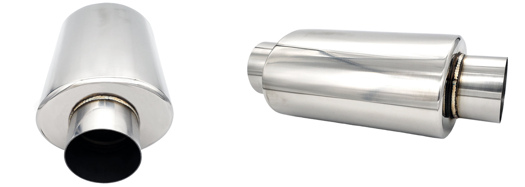 Vibrant Performance style Ultra Quiet Exhaust Muffler Resonator | Ace Race Parts