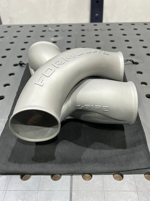 Z-Pipe - Center Exit Style - 3.000" ID Inlet/Outlet - 316L Stainless