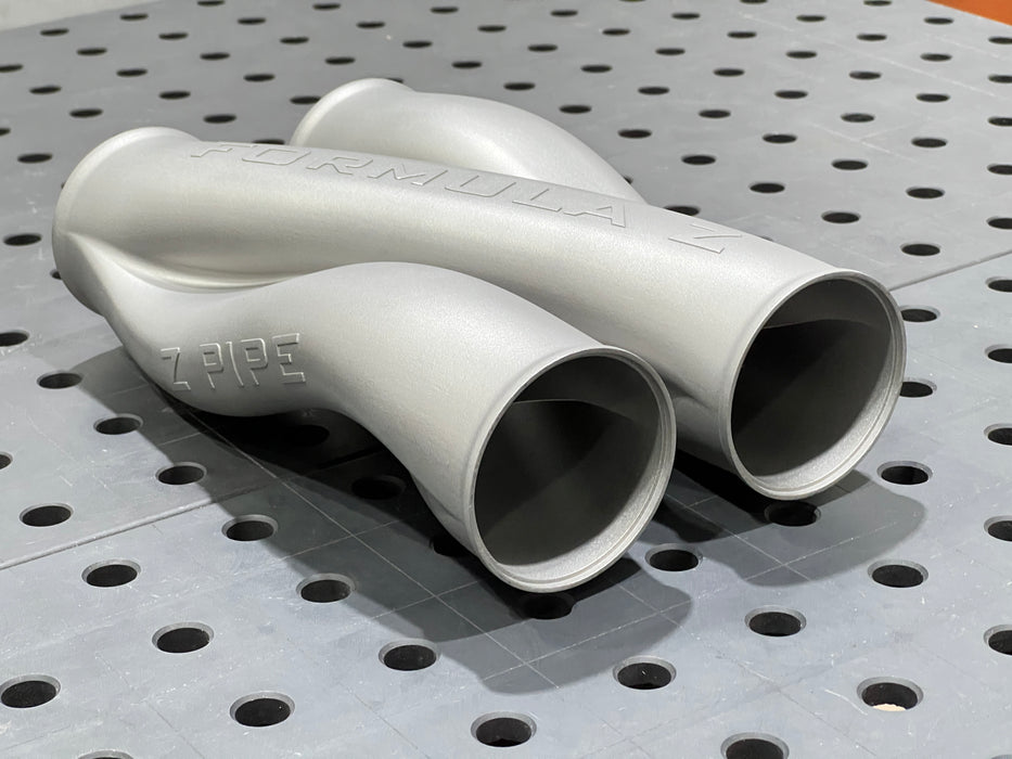 Z-Pipe - Straight Classic Style - 80mm ID Inlet/Outlet - 316L Stainless