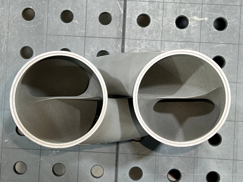 Z-Pipe - Straight Classic Style - 80mm ID Inlet/Outlet - 316L Stainless
