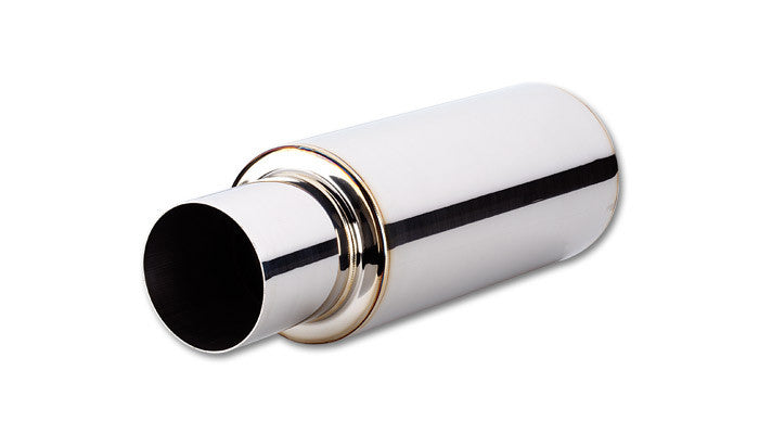 Vibrant TPV Universal Muffler 3" Inlet 304 Stainless (1062) - Ace Race Parts