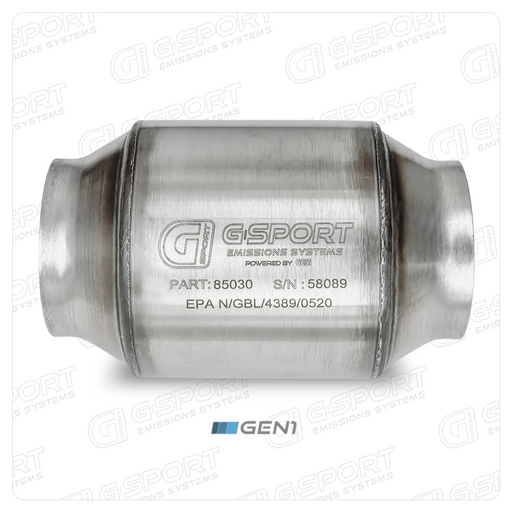 G-Sport GESI UHO 3.000" Inlet/Outlet Gen1 EPA Compliant Catalytic Converter 300 CPSI (85030) - Ace Race Parts