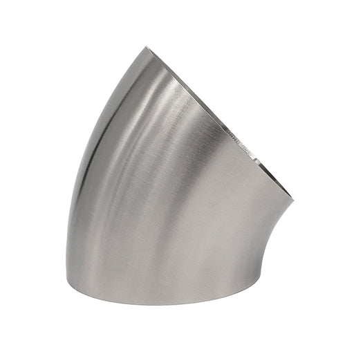 2.250" 16ga 45° Mandrel Bend - (2.250" CLR) - Polished OD/ID - 304 Stainless