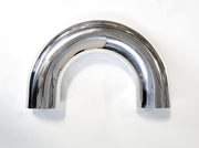 3.500" OD 16ga 180° Mandrel Bend - Polished OD - 6061 Aluminum - (5.250" CLR / 4.000" Legs) - Ace Race Parts