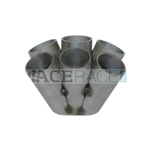 T4 6-1 Merge Collector (1-1/2" Schedule 10) - 304 Stainless - Ace Race Parts