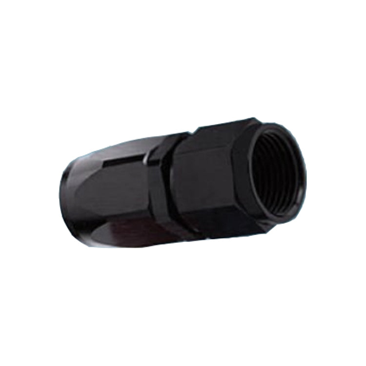 -16AN Female Straight Hose End, Swivel Style, Black Hard Anodized Aluminum - Ace Race Parts