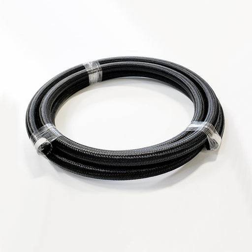 15-Foot AN16 Black Braided Stainless Steel Hose - High Quality Nylon Cover, For Custom Fuel/Oil Lines (JDT Racing)