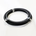 -8AN Black Nylon Braided Flex Hose with Reinforced Rubber Liner - 10 Foot Length - Ace Race Parts